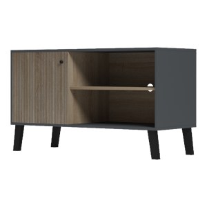 pak-230-000132-3 ΕΠΙΠΛΟ ΤΗΛΕΟΡΑΣΗΣ TUSCANY PAKOWORLD SONOMA-ΑΝΘΡΑΚΙ 100X40X51ΕΚ
