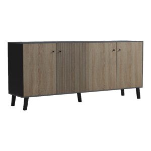 pak-230-000133-2 ΜΠΟΥΦΕΣ TUSCANY PAKOWORLD SONOMA-ΑΝΘΡΑΚΙ 180X40X78.6ΕΚ