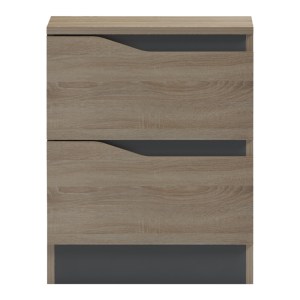 pak-230-000134-2 ΚΟΜΟΔΙΝΟ VERENA PAKOWORLD SONOMA-ΑΝΘΡΑΚΙ 40X40X50ΕΚ