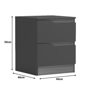 pak-230-000137-6 ΚΟΜΟΔΙΝΟ VERENA PAKOWORLD ΑΝΘΡΑΚΙ-SONOMA 40X40X50ΕΚ