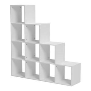 pak-230-000148-2 ΒΙΒΛΙΟΘΗΚΗ SCALA PAKOWORLD ΛΕΥΚΟ 129.5X29X129.5ΕΚ