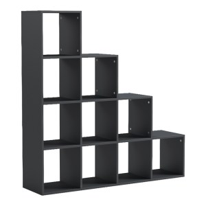 pak-230-000149 ΒΙΒΛΙΟΘΗΚΗ SCALA PAKOWORLD ΑΝΘΡΑΚΙ 129.5X29X129.5ΕΚ