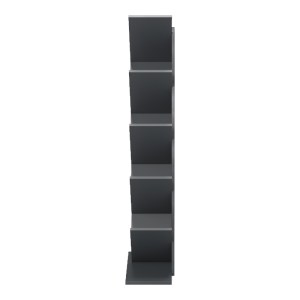 pak-230-000155-3 ΒΙΒΛΙΟΘΗΚΗ FYLLO PAKOWORLD ΑΝΘΡΑΚΙ 50X25X141.5ΕΚ