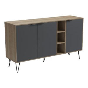 pak-230-000162-5 ΜΠΟΥΦΕΣ BALAIN PAKOWORLD SONOMA-ΑΝΘΡΑΚΙ 142X35.5X83ΕΚ