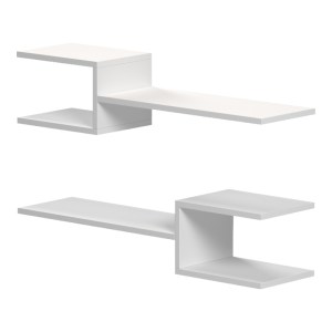 pak-230-000167-2 ΡΑΦΙΕΡΑ ΤΟΙΧΟΥ GALLER PAKOWORLD ΛΕΥΚΟ 79X19.5X18ΕΚ