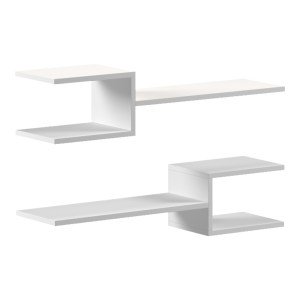 pak-230-000167 ΡΑΦΙΕΡΑ ΤΟΙΧΟΥ GALLER PAKOWORLD ΛΕΥΚΟ 79X19.5X18ΕΚ