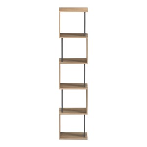 pak-230-000175-1 ΒΙΒΛΙΟΘΗΚΗ CUBIK PAKOWORLD SONOMA- ΑΝΘΡΑΚΙ 35X30X161ΕΚ