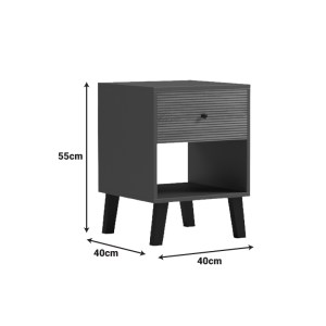 pak-230-000176-6 ΚΟΜΟΔΙΝΟ TUSCANY PAKOWORLD SONOMA-ΑΝΘΡΑΚΙ 40X40X55ΕΚ