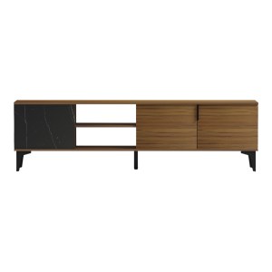 pak-230-000178-3 ΕΠΙΠΛΟ ΤΗΛΕΟΡΑΣΗΣ RIBA PAKOWORLD ΚΑΡΥΔΙ-ΜΑΥΡΗ ΟΨΗ ΜΑΡΜΑΡΟΥ 180X34X51ΕΚ