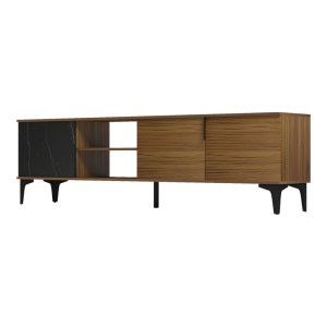pak-230-000178-4 ΕΠΙΠΛΟ ΤΗΛΕΟΡΑΣΗΣ RIBA PAKOWORLD ΚΑΡΥΔΙ-ΜΑΥΡΗ ΟΨΗ ΜΑΡΜΑΡΟΥ 180X34X51ΕΚ