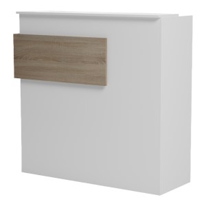 pak-230-000187-3 ΓΡΑΦΕΙΟ RECEPTION OPTIMA PAKOWORLD ΜΕ LED ΛΕΥΚΟ-SONOMA 110X40X110ΕΚ