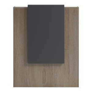 pak-230-000188-4 ΓΡΑΦΕΙΟ RECEPTION ZOWEL PAKOWORLD ΜΕ LED SONOMA-ΑΝΘΡΑΚΙ 90X40X110ΕΚ