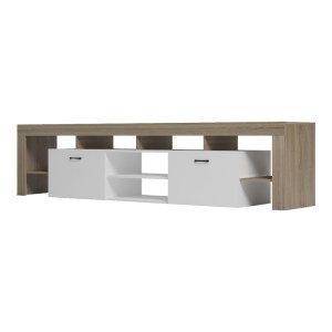 pak-230-000191-3 ΕΠΙΠΛΟ ΤΗΛΕΟΡΑΣΗΣ LINER PAKOWORLD SONOMA-ΛΕΥΚΟ 210X40X50ΕΚ