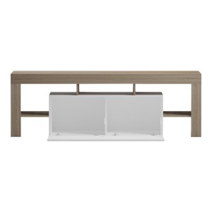 pak-230-000192-1 ΕΠΙΠΛΟ ΤΗΛΕΟΡΑΣΗΣ LINER PAKOWORLD SONOMA-ΛΕΥΚΟ 150X40X50ΕΚ