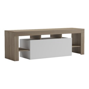 pak-230-000192-2 ΕΠΙΠΛΟ ΤΗΛΕΟΡΑΣΗΣ LINER PAKOWORLD SONOMA-ΛΕΥΚΟ 150X40X50ΕΚ