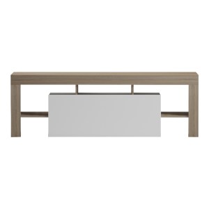 pak-230-000192-5 ΕΠΙΠΛΟ ΤΗΛΕΟΡΑΣΗΣ LINER PAKOWORLD SONOMA-ΛΕΥΚΟ 150X40X50ΕΚ