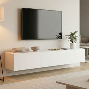 pak-230-000195 ΕΠΙΠΛΟ ΤΗΛΕΟΡΑΣΗΣ ΕΠΙΤΟΙΧΙΟ ΜΕ LED RIVAL PAKOWORLD ΛΕΥΚΟ 180X35X30ΕΚ