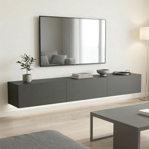 pak-230-000198 ΕΠΙΠΛΟ ΤΗΛΕΟΡΑΣΗΣ ΕΠΙΤΟΙΧΙΟ ΜΕ LED RIVAL PAKOWORLD ΑΝΘΡΑΚΙ 210X35X30ΕΚ