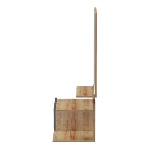pak-230-000202-5 ΕΠΙΠΛΟ ΕΙΣΟΔΟΥ ΜΕ ΚΑΘΡΕΠΤΗ MIRANDA PAKOWORLD ΣΕ OAK-ΑΝΘΡΑΚΙ ΑΠΟΧΡΩΣΗ 60X30X89.5ΕΚ