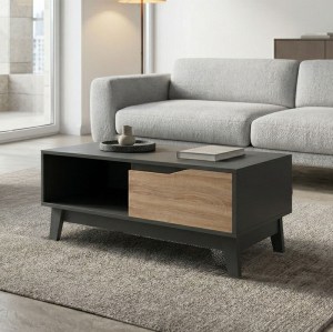 pak-230-000217 ΤΡΑΠΕΖΙ ΣΑΛΟΝΙΟΥ JUDAS PAKOWORLD ΑΝΘΡΑΚΙ-SONOMA 90X45X38.5ΕΚ