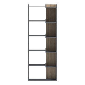 pak-230-000221-1 ΒΙΒΛΙΟΘΗΚΗ CORPUS PAKOWORLD ΑΝΘΡΑΚΙ-SONOMA 61X22X162ΕΚ