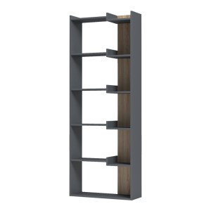 pak-230-000221-2 ΒΙΒΛΙΟΘΗΚΗ CORPUS PAKOWORLD ΑΝΘΡΑΚΙ-SONOMA 61X22X162ΕΚ