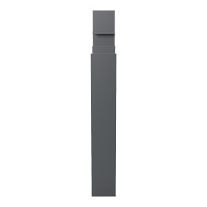 pak-230-000227-3 ΒΙΒΛΙΟΘΗΚΗ MANCO PAKOWORLD ΑΝΘΡΑΚΙ 122X25.5X188ΕΚ