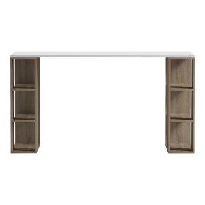 pak-230-000233-1 ΓΡΑΦΕΙΟ ΜΕ ΡΑΦΙΕΡΑ  COLMAR PAKOWORLD SONOMA-ΛΕΥΚΟ 140X60X75ΕΚ