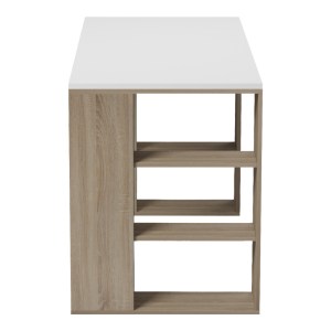 pak-230-000233-3 ΓΡΑΦΕΙΟ ΜΕ ΡΑΦΙΕΡΑ  COLMAR PAKOWORLD SONOMA-ΛΕΥΚΟ 140X60X75ΕΚ