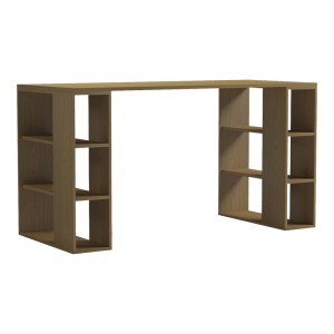 pak-230-000235 ΓΡΑΦΕΙΟ ΜΕ ΡΑΦΙΕΡΑ COLMAR PAKOWORLD ΣΕ ΑΝΟΙΧΤΟ ΚΑΡΥΔΙ 140X60X75ΕΚ