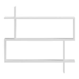pak-230-000252-1 ΡΑΦΙΕΡΑ ΤΟΙΧΟΥ PARALEL PAKOWORLD ΛΕΥΚΟ 70X22X65,5ΕΚ