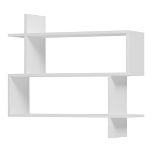 pak-230-000252-2 ΡΑΦΙΕΡΑ ΤΟΙΧΟΥ PARALEL PAKOWORLD ΛΕΥΚΟ 70X22X65,5ΕΚ