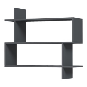 pak-230-000253-2 ΡΑΦΙΕΡΑ ΤΟΙΧΟΥ PARALEL PAKOWORLD ΑΝΘΡΑΚΙ 70X22X65,5ΕΚ