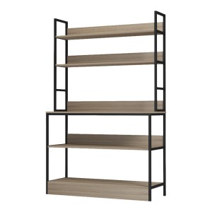 pak-230-000270-3 ΕΠΙΔΑΠΕΔΙΑ ΡΑΦΙΕΡΑ ORANIS PAKOWORLD SONOMA-ΜΑΥΡΟ 105X38X165ΕΚ