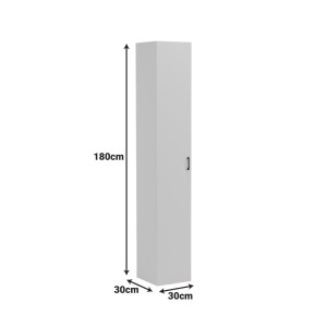 pak-230-000273-6 ΝΤΟΥΛΑΠΑ-ΣΤΗΛΗ ANIRA PAKOWORLD ΛΕΥΚΟ 30X30X180ΕΚ