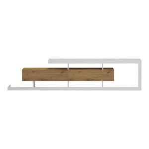 pak-230-000280-3 ΕΠΙΠΛΟ ΤΗΛΕΟΡΑΣΗΣ ARBERO PAKOWORLD ΛΕΥΚΟ-OAK 198X40X45ΕΚ