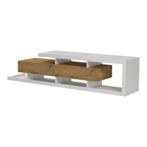 pak-230-000280-4 ΕΠΙΠΛΟ ΤΗΛΕΟΡΑΣΗΣ ARBERO PAKOWORLD ΛΕΥΚΟ-OAK 198X40X45ΕΚ