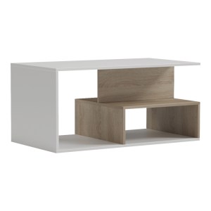pak-230-000292-1 ΤΡΑΠΕΖΙ ΣΑΛΟΝΙΟΥ KELENA PAKOWORLD SONOMA-ΛΕΥΚΟ 90X51X43ΕΚ