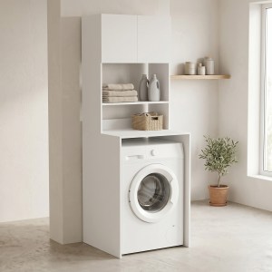 pak-230-000298 ΕΠΙΠΛΟ ΠΛΥΝΤΗΡΙΟΥ CHAXE PAKOWORLD ΛΕΥΚΟ 65X60X183.6ΕΚ
