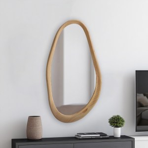 pak-233-000038-1 ΚΑΘΡΕΠΤΗΣ ΟΒΑΛ BALOA PAKOWORLD MDF ΣΕ ΦΥΣΙΚΗ ΑΠΟΧΡΩΣΗ 44X4X80ΕΚ