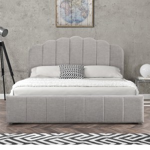 pak-234-000001-5 ΚΡΕΒΑΤΙ TATIANA PAKOWORLD ΥΦΑΣΜΑ ΓΚΡΙ ΜΕ ΑΠΟΘΗΚΕΥΤΙΚΟ ΧΩΡΟ 160X200ΕΚ