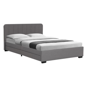 pak-234-000014 ΚΡΕΒΑΤΙ VELOTY PAKOWORLD ΥΦΑΣΜΑ ΑΝΘΡΑΚΙ ΜΕ ΣΥΡΤΑΡΙΑ 150X200ΕΚ