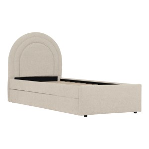 pak-234-000025-1 ΚΡΕΒΑΤΙ ARCUATE PAKOWORLD ΜΠΟΥΚΛΕ ΥΦΑΣΜΑ ΜΠΕΖ ΜΕ ΣΥΡΟΜΕΝΟ 90X200ΕΚ
