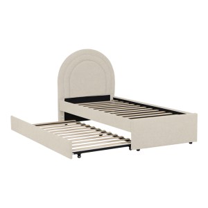 pak-234-000025-2 ΚΡΕΒΑΤΙ ARCUATE PAKOWORLD ΜΠΟΥΚΛΕ ΥΦΑΣΜΑ ΜΠΕΖ ΜΕ ΣΥΡΟΜΕΝΟ 90X200ΕΚ