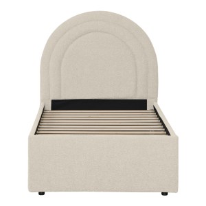 pak-234-000025-3 ΚΡΕΒΑΤΙ ARCUATE PAKOWORLD ΜΠΟΥΚΛΕ ΥΦΑΣΜΑ ΜΠΕΖ ΜΕ ΣΥΡΟΜΕΝΟ 90X200ΕΚ