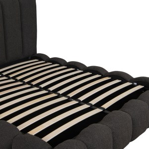 pak-234-000028-6 ΚΡΕΒΑΤΙ NUVEM PAKOWORLD ΜΠΟΥΚΛΕ ΥΦΑΣΜΑ ΑΝΘΡΑΚΙ ΜΕ ΑΠΟΘΗΚΕΥΤΙΚΟ ΧΩΡΟ 160X200ΕΚ