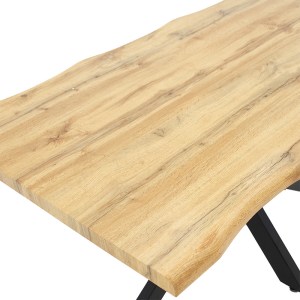 pak-235-000021-3 TΡΑΠΕΖΙ GILMAN PAKOWORLD MDF SONOMA-ΜΑΥΡΟ 150X90X75ΕΚ