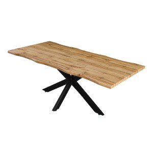 pak-235-000022-2 TΡΑΠΕΖΙ GILMAN PAKOWORLD MDF SONOMA-ΜΑΥΡΟ 180X90X75ΕΚ