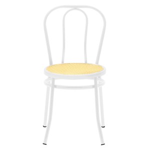 pak-243-000026-3 ΚΑΡΕΚΛΑ ΒΙΕΝΝΗΣ PAKOWORLD PE RATTAN ΜΠΕΖ-ΜΕΤΑΛΛΟ ΛΕΥΚΟ