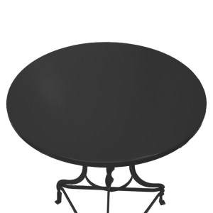 pak-243-000085-1 ΤΡΑΠΕΖΙ NOAH PAKOWORLD ΜΕΤΑΛΛΙΚΟ ΜΑΥΡΟ Φ70X72ΕΚ